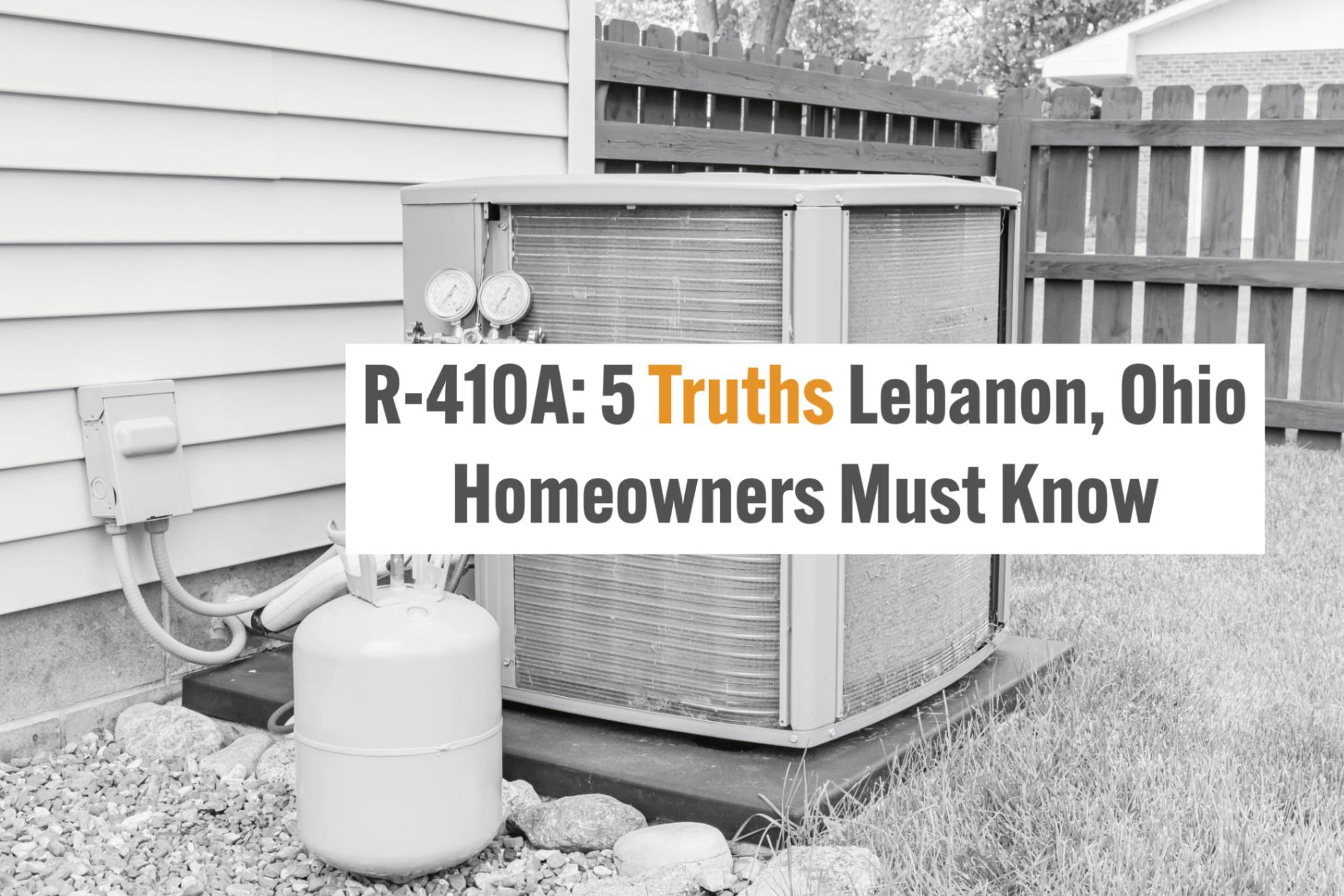 Lebanon, Ohio HVAC blog on R-410A refrigerant and its phase-out.